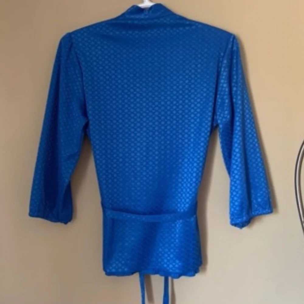 Vintage Blue Polka Dot Blouse and Skirt Set - Picture 8 of 14